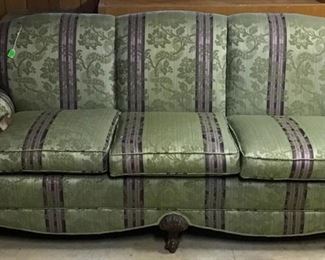 Beautiful antique couch in great fabric.