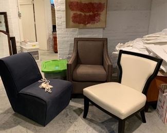 Chairs and more chairs! Velvet, linen, leather