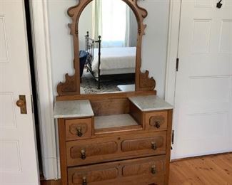 Beautiful antique dresser with marble