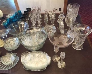 Waterford and other Crystal pieces