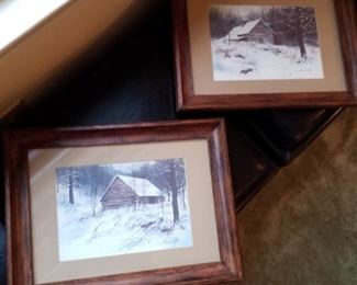 Jim Gray signed art print, "Winter in the Smokies"