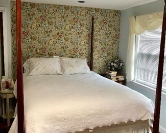 Antique four poster bed