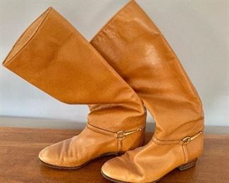 Leather boots