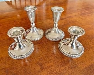Sterling candlesticks