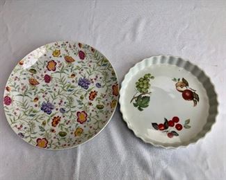 Platters, pie dish