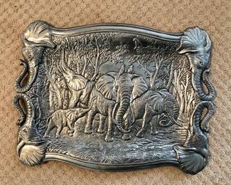 Arthur Court Elephant Tray