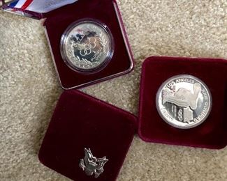 Olympic coins in original box