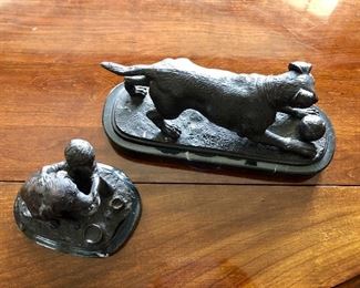 Dog statues
