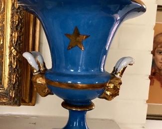 Back of Floral urn