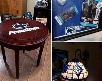 Penn State Stained Glass Lamp - Rose Bowl Shadow Box