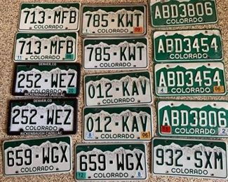 Colorado License Plate Collection https://ctbids.com/#!/description/share/310011