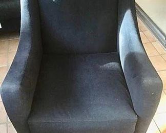 Navy Contemporary Micro-Fiber Chair https://ctbids.com/#!/description/share/310256