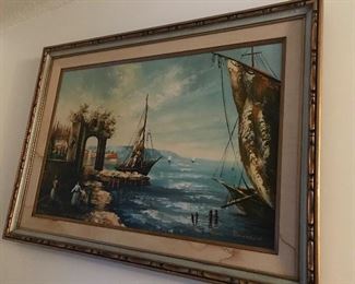 Nautical oil painting by Remerson