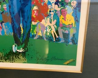   LEROY NEIMAN HAND SIGNED 1990 APRIL AT AUGUSTA SERIGRAPH PRINT 