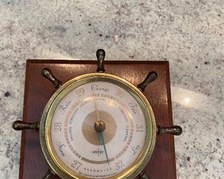 VINTAGE SWIFT SHIP WHEEL BAROMETER