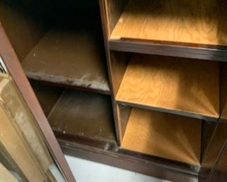 inside of storage cabinet
