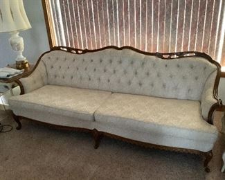 Vintage Victorian Couch 84” wides, 33.5” tall, 32” deep, 22” seat depth.  No stains or rips, smoke free home