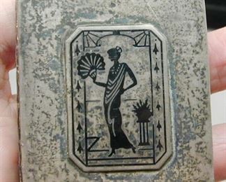 Sterling Enamel Art Deco Coin/Bill Finger Purse