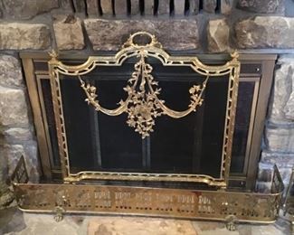 Brass fender and French screen