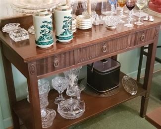 Vintage Server and glassware