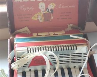 Vintage child's accordion