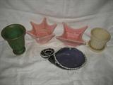 GROUP LOT OF 1950'S 60'S , MERIMAR, MCCOY POTTERY, TOTAL OF 5 PIECES
