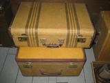 TWO VINTAGE SUITCASES,