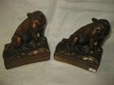 BRONZE BOOKENDS