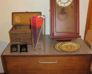 2 DRAWER FILE CABINET - CLOCK