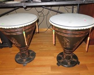 PAIR DRUM TABLES