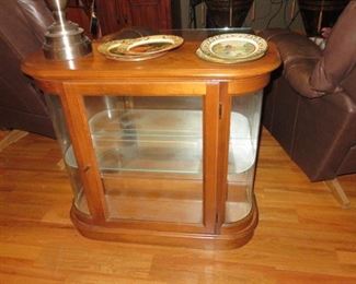 SMALL LIGHTED CHINA CABINET