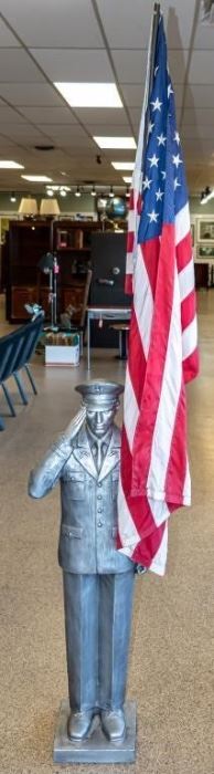 Lot 113 - US Infantry Soldier Flag Holder