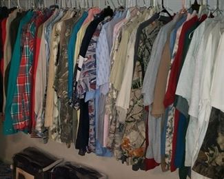Men's Shirts Size L to 2 X  Columbia, Reel. Red Head, Polo and other great name brands