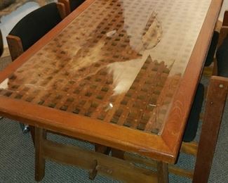 Teak Mid Century Table and Chairs