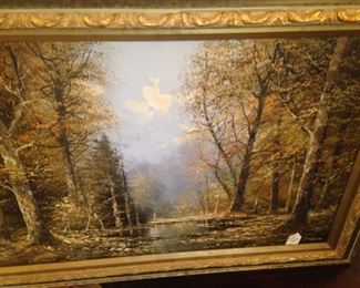 Original oil by Josef Kugler (born in Vienna, Austria, in 1913)