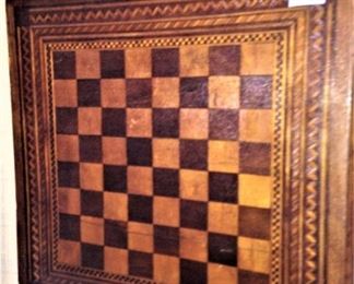 Wooden checker board