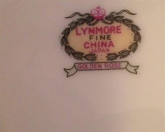 Lynmore fine china "Golden Rose"