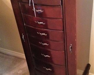 Eight drawer jewelry unit