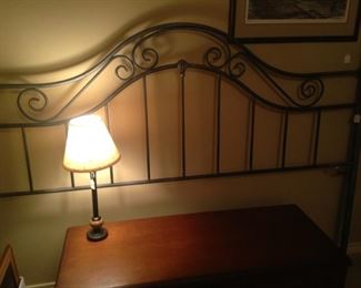 Metal headboard