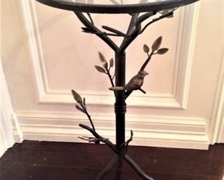 Small glass top table