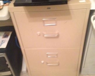Two-drawer file cabinet