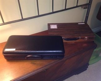 Two Mah Jongg sets (few tiles missing)