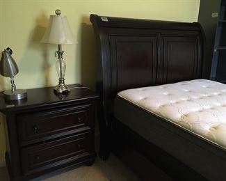 Bed  Frame, Mattresses and Side Table