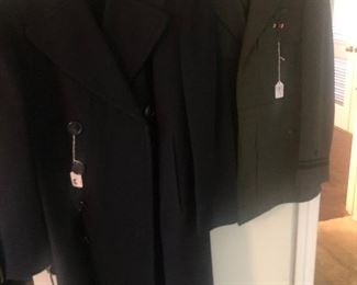 US Navy P Coat and US Navy Lieutenant Colonel Uniform and Pin