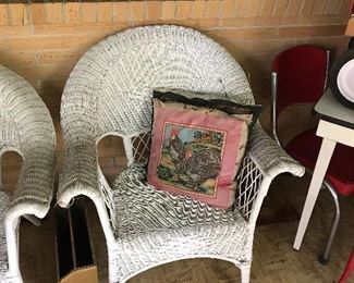 Vintage wicker chairs