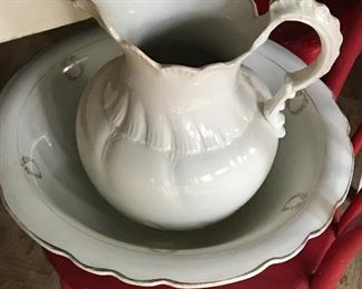 Wash bowl & pitcher