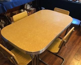 Vintage formica top table & chairs