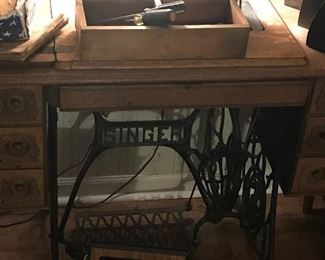 Singer treadle sewing machine