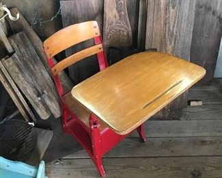 Vintage school desk