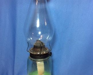Oil Lamp from Mason Jar